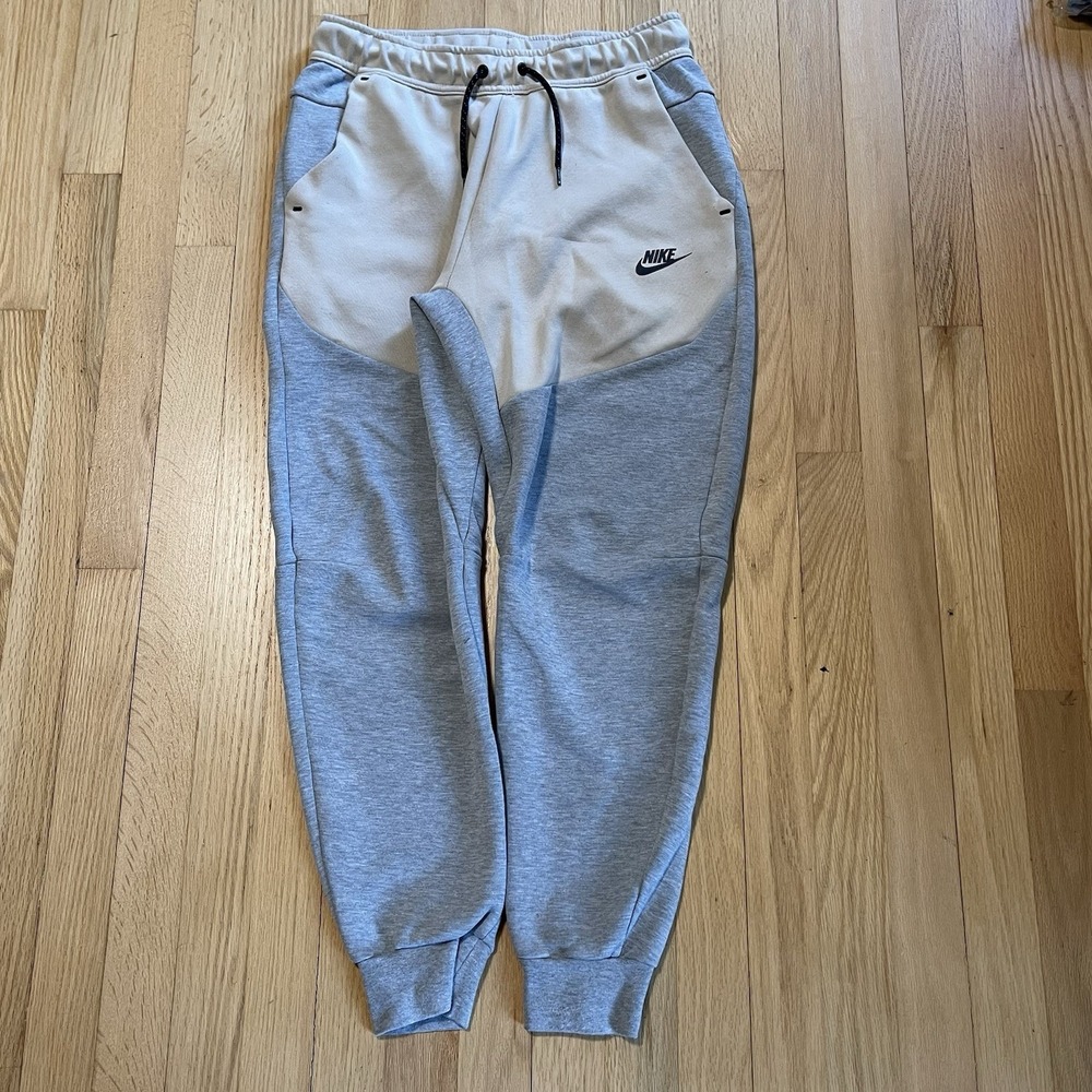 Nike Sportswear Tech Fleece Joggers Rattan Heather Grey Mens S CU4495 064